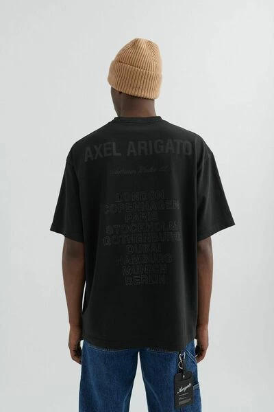 Axel Arigato Shirts Lock Stich T-shirt Black - Afbeelding 3