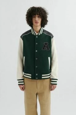 Axel Arigato Bomber Jackets Ivy Varsity Jacket Green