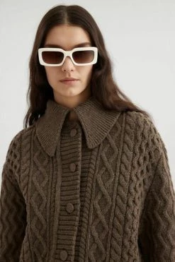 Axel Arigato Zomerjassen Routine Cable Jacket Brown