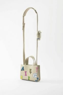 Axel Arigato Handtassen Trait Leather Bag Beige