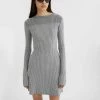 Axel Arigato Casual Jurken Selva Rib Dress Gray