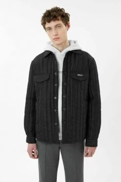 Axel Arigato Zomerjassen Tait Quilted Overshirt Black