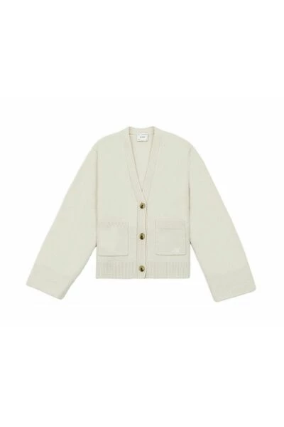 Axel Arigato Vesten Memory Relaxed Cardigan Beige - Afbeelding 3