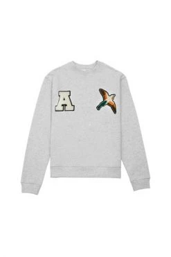 Axel Arigato Hoodies & Sweatvesten Varsity Bee Bird Sweatshirt Gray