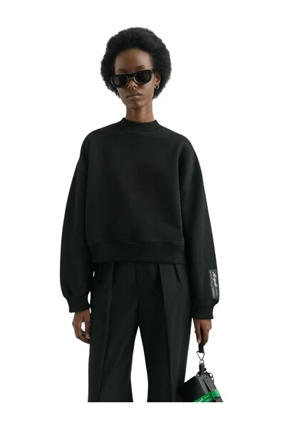 Axel Arigato Hoodies & Sweatvesten Solid Sweatshirt Black - Afbeelding 3