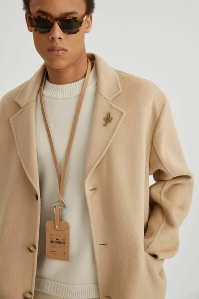 Axel Arigato Jassen Fiction Wool Coat Beige