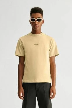 Axel Arigato Shirts Focus Logo T-shirt Yellow