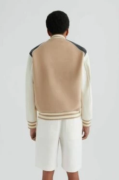 Axel Arigato Zomerjassen Ivy Varsity Jacket Beige