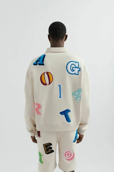 Axel Arigato Hoodies & Sweatvesten Inferno Polo Sweatshirt Beige - Afbeelding 2