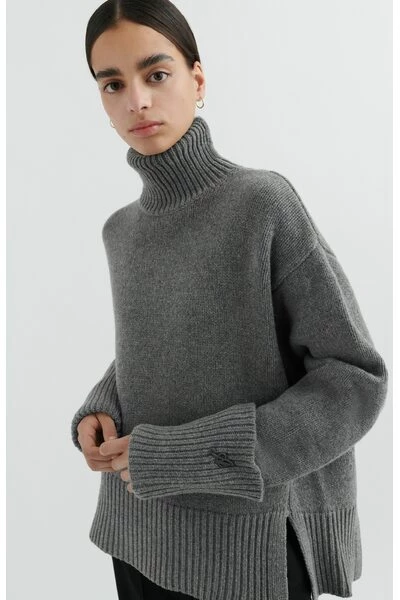 Axel Arigato Coltruien Remain Turtleneck Sweater Gray