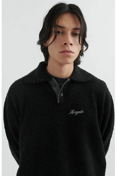 Axel Arigato Truien & Vesten Passage Polo Sweater Black - Afbeelding 5
