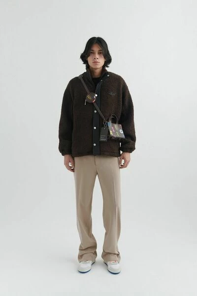 Axel Arigato Zomerjassen Nomad Pile Jacket Brown - Afbeelding 4