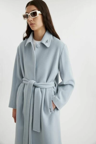 Axel Arigato Trenchcoats & Mantels Millenium Wool Coat Blue - Afbeelding 4