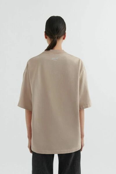 Axel Arigato T-shirts Formula Oversized T-shirt Brown - Afbeelding 2