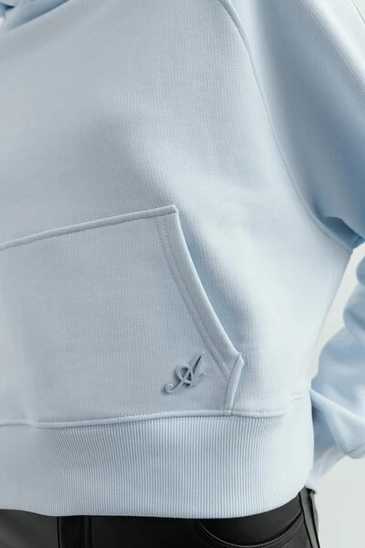 Axel Arigato Hoodies & Sweatvesten Rio Copped Hoodie Blue - Afbeelding 6