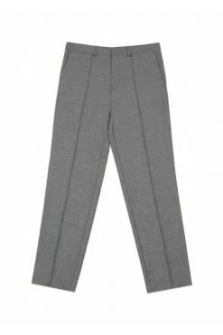 Axel Arigato Broeken Supper Straight Wool Trousers Gray
