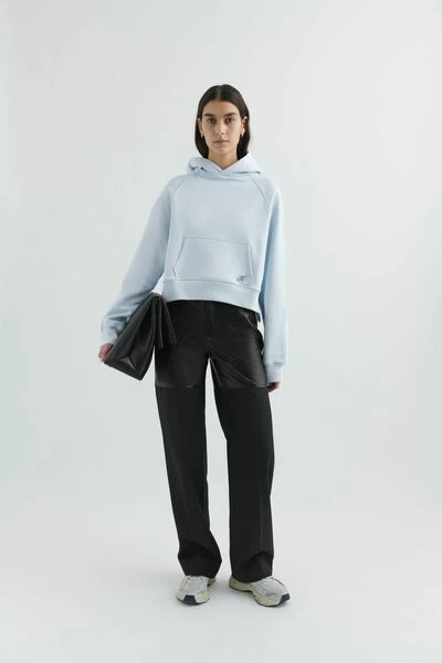 Axel Arigato Hoodies & Sweatvesten Rio Copped Hoodie Blue - Afbeelding 2