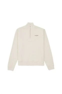 Axel Arigato Hoodies & Sweatvesten Focus Half-Zip Sweatshirt Beige