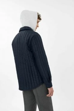 Axel Arigato Casual Overhemden Tait Quilted Overshirt Blue