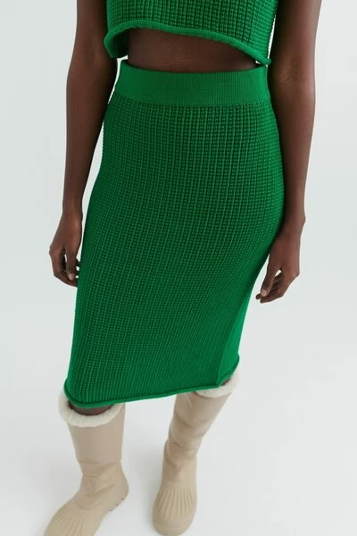 Axel Arigato Korte Rokken Grid Skirt Green - Afbeelding 2