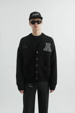 Axel Arigato Vesten Singular Knitted Cardigan Black