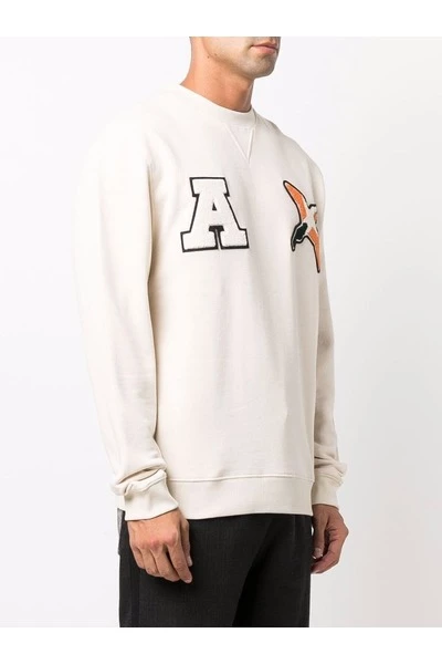 Axel Arigato Hoodies & Sweatvesten Varsity Bee Bird Sweatshirt Beige - Afbeelding 5