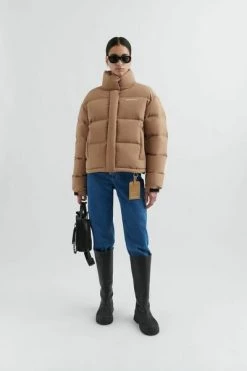 Axel Arigato Gewatteerde Jassen Halo Down Jacket Brown