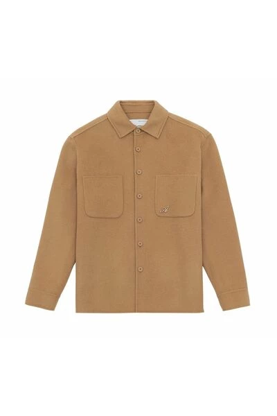 Axel Arigato Zomerjassen Release Wool Shirt Brown - Afbeelding 4