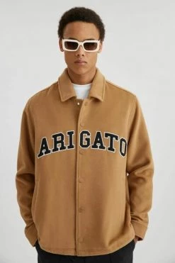 Axel Arigato Zomerjassen Coach Jacket Brown
