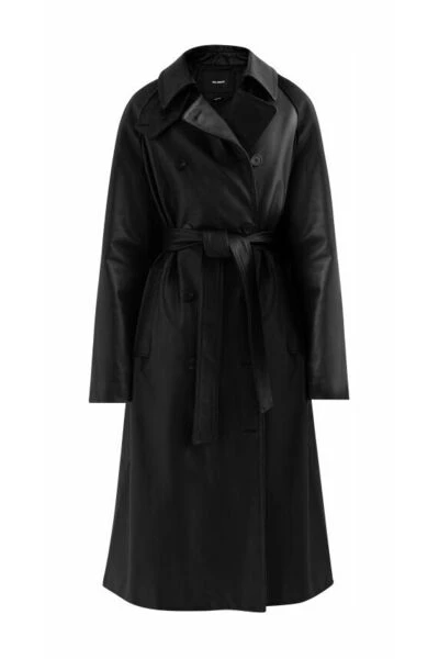 Axel Arigato Trenchcoats & Mantels Globe Leather Coat Black - Afbeelding 3