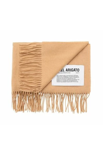 Axel Arigato Sjaals Logo B Bel Scarf Beige - Afbeelding 3