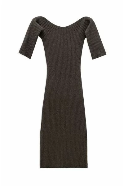 Axel Arigato Casual Jurken Solar Rib Dress Brown - Afbeelding 4