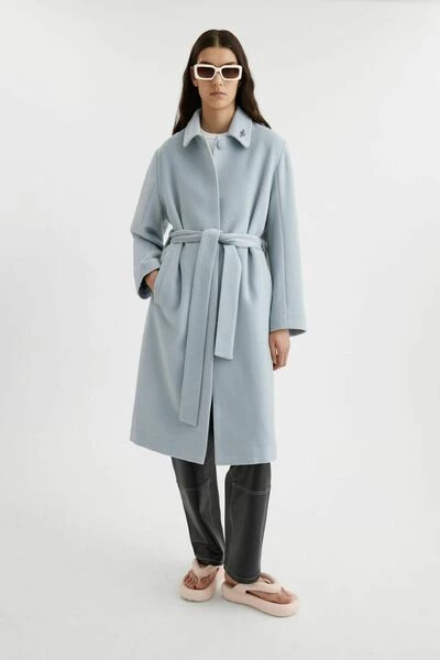 Axel Arigato Trenchcoats & Mantels Millenium Wool Coat Blue - Afbeelding 2