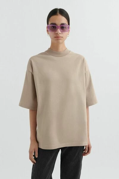 Axel Arigato T-shirts Formula Oversized T-shirt Brown - Afbeelding 4