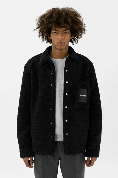 Axel Arigato Zomerjassen Aspen Teddy Overshirt Black - Afbeelding 3