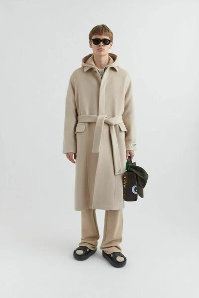 Axel Arigato Trenchcoats & Mantels Robe Wrap Coat Beige - Afbeelding 4