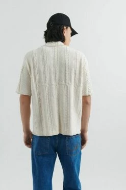 Axel Arigato Korte Mouwen Overhemden Sonic Knitted Shirt White