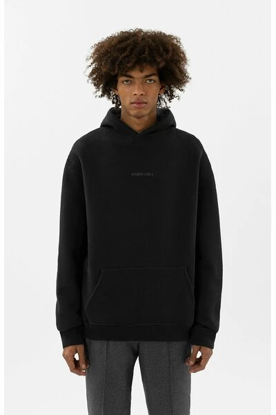 Axel Arigato Hoodies & Sweatvesten Monogram Hoodie Black - Afbeelding 2