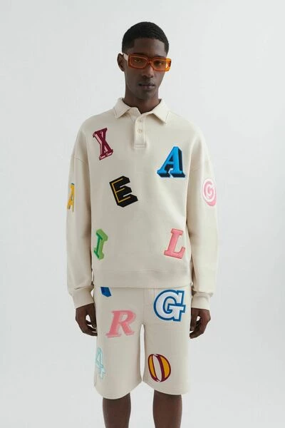 Axel Arigato Hoodies & Sweatvesten Inferno Polo Sweatshirt Beige