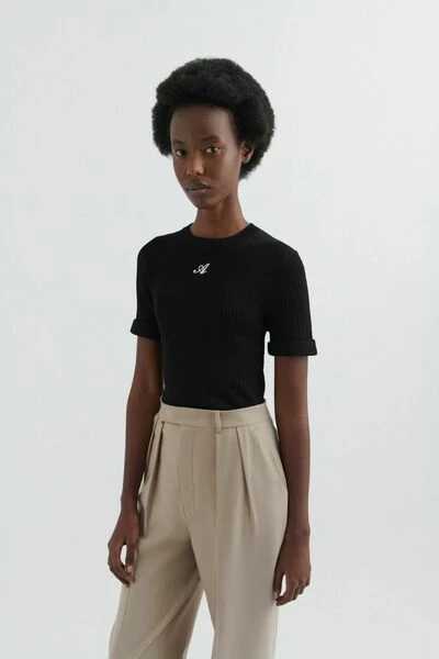 Axel Arigato T-shirts Honour Knit T-shirt Black - Afbeelding 3