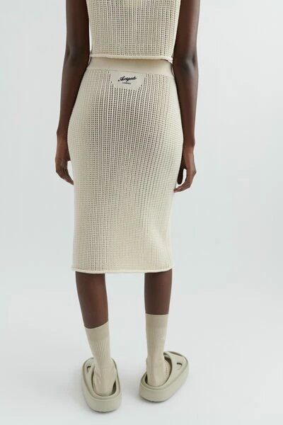 Axel Arigato Korte Rokken Grid Skirt Beige - Afbeelding 2