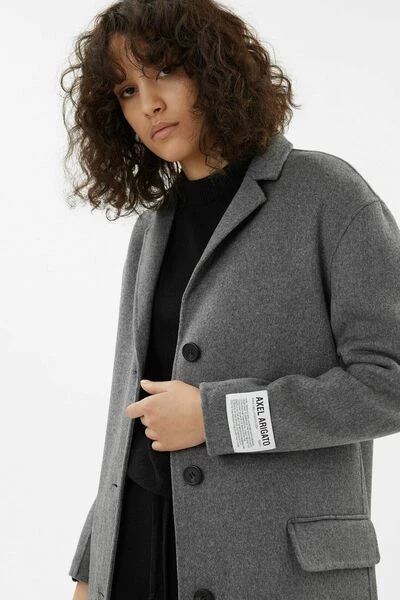 Axel Arigato Trenchcoats & Mantels Medea Wool Coat Gray - Afbeelding 2