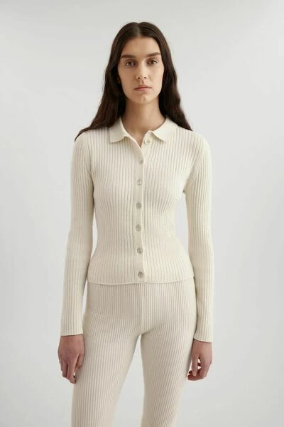 Axel Arigato Vesten Signature Cardigan Beige - Afbeelding 3