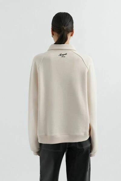 Axel Arigato Hoodies & Sweatvesten Sunday Polo Sweatshirt Beige