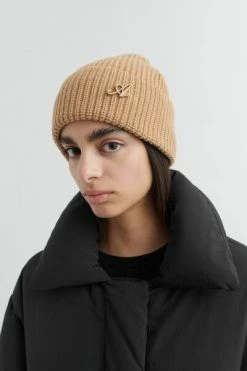 Axel Arigato Hoeden Signature Beanie Brown