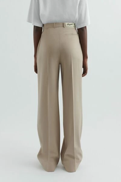 Axel Arigato Pantalons Jackie Pleat Trouser Beige - Afbeelding 4