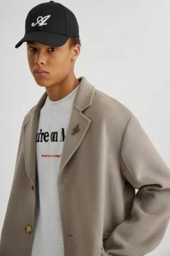 Axel Arigato Jassen Fiction Wool Coat Gray