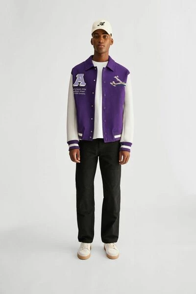 Axel Arigato Bomber Jackets Mayday Varsity Bomber Jacket Purple - Afbeelding 4