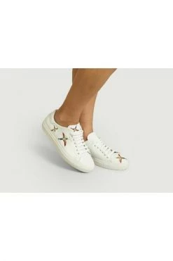 Axel Arigato Clean 90 Bird Embroidered Sneakers White