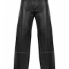 Axel Arigato Leren Broeken Imprint Trousers Black